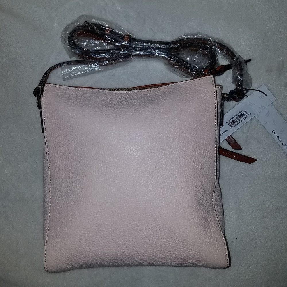 *SOLD* NWT Dooney & Bourke Large Blush Peyton Triple Zip Crossbody Purse - Picture 3 of 9